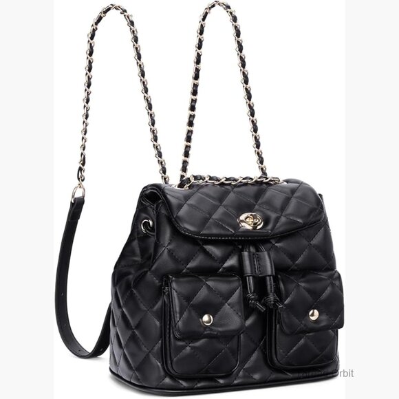 Vegan Leather Mini Backpack Purse Convertible 3-in-1 Crossbody Shoulder Bag main image 4
